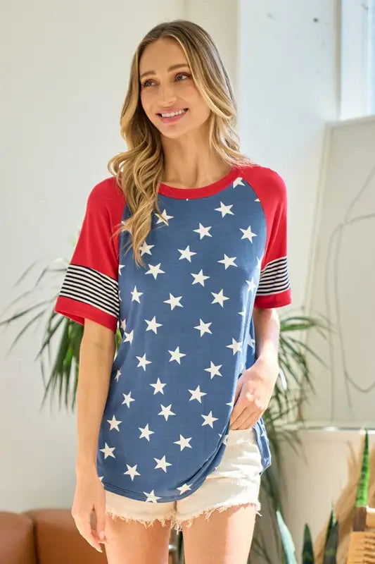 Mandy's Red Star Top