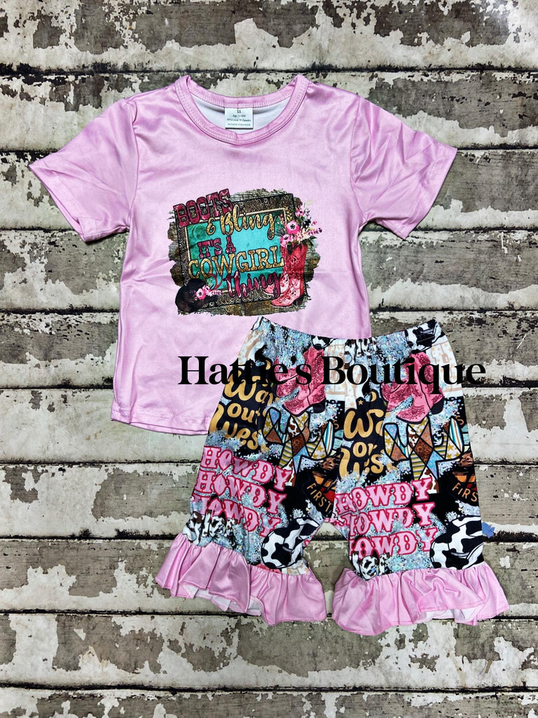Boots & Bling Short Set