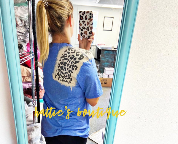 Panthers/Leopard Bleached Spirit Tee