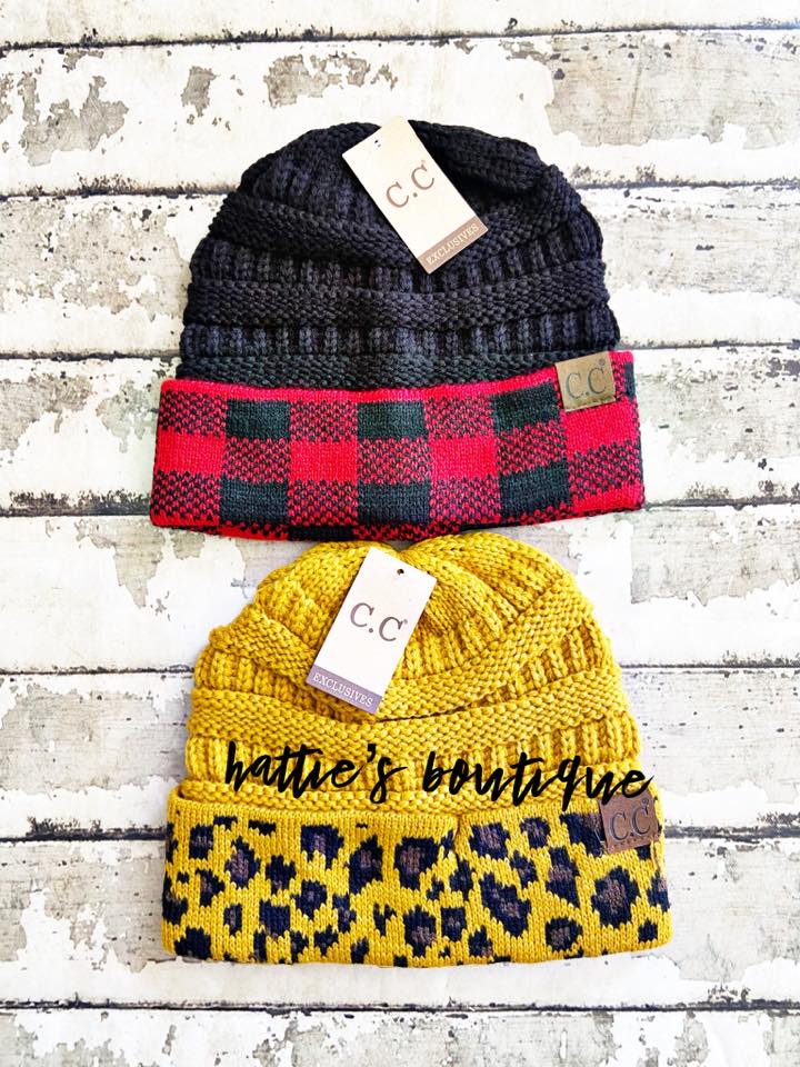 Patterned CC Beanie
