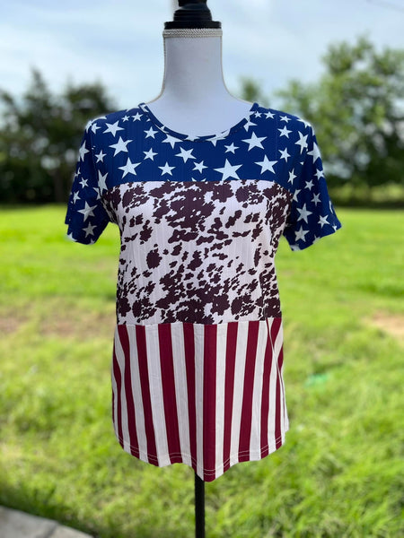 Red, White and Moo Top